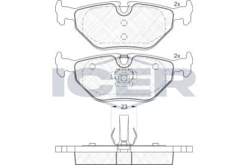 BMW 3 Serisi E46 325i Arka Fren Balatası 1999-2005 ICER