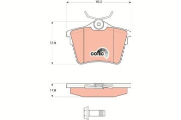 Citroen C5 Arka Fren Balatası 2.0 HDi Manuel El Freni Olan Modellere 2008-2014 TRW