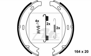 Mercedes C Serisi W203 Kasa C200 El Fren Balatası 2001-2006 TEXTAR