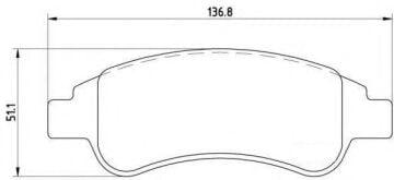 Opel Corsa F Ön Fren Balatası 266mm Fren Diski İçin 2019 Sonrası BREMBO