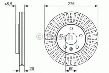 Opel Astra J Ön Fren Diski 1.6 16V Benzinli 276 mm çap 2010-2015 BOSCH