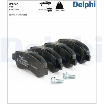 Opel Corsa F Ön Fren Balatası 266mm Fren Diski İçin 2019 Sonrası DELPHI