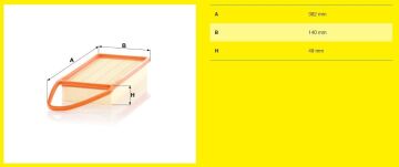 Peugeot 206 Hava Filtresi 1.4 HDi 68 Beygir 1998-2006 MANN