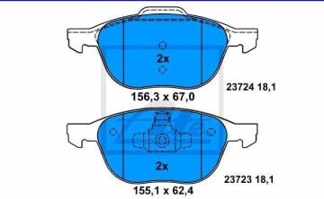 Ford Focus 3 Ön Fren Balatası 2011-2018 ATE ORIGINAL