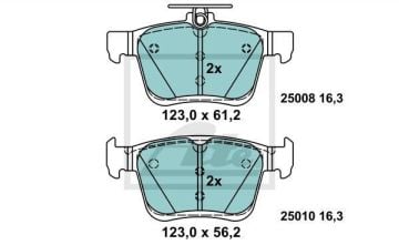 Seat Leon 3 Seramik Arka Fren Balatası Elektrikli El Freni Olan Modellere 2013-2020 ATE SERAMİK