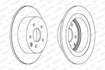 Nissan Juke Arka Fren Diski 1.5 dci 292 mm Çap 2010-2019 FERODO