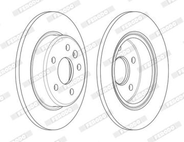 Opel Astra K Arka Fren Diski 1.5 D 122 Beygir 264 mm Çap 2016-2022 FERODO