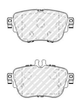 Mercedes E Serisi W213 Kasa E200 Arka Fren Balatası Standart Paket İçin 2016-2023 FERODO