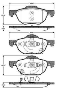 Honda Accord 8 Ön Fren Balatası 2003-2008 BSG