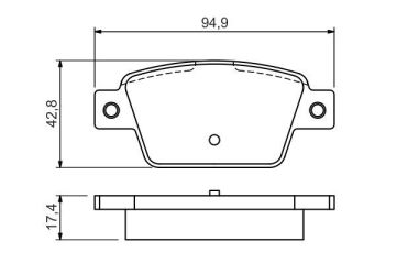 Fiat Stilo Arka Fren Balatası 1.6 16V 2002-2010 BOSCH
