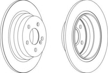 Mercedes E Serisi W212 Kasa E200 CGI Arka Fren Diski 300 mm Çap AMG Spor Paket İçin 2009-2015 FERODO
