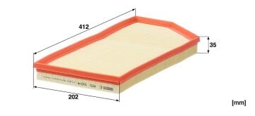 Mercedes E Serisi W213 Kasa E220 D Hava Filtresi 2.0 194 Beygir 2016-2023 MANN