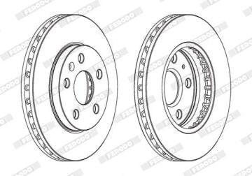 Opel Insignia A Ön Fren Diski 1.4 Turbo 140 Beygir 2008-2016 FERODO