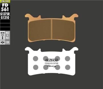 BMW M 1000 RR Ön Fren Balatası 2021 Sonrası GALFER SİNTER METAL SERAMİK SPORT RACING