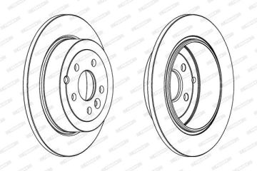 Land Rover Freelander 2 Arka Fren Diski 2.2 TD 302 mm Çap 2007-2014 FERODO