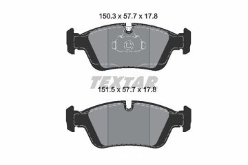 BMW 3 Serisi E46 316i Ön Fren Balatası 1999-2005 TEXTAR