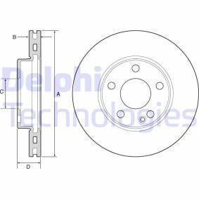 Mercedes B Serisi W246 Kasa B180 CDI Ön Fren Diski 280 mm Çap Standart Paket 2012-2018 DELPHI
