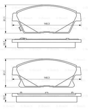 Opel Astra J Ön Fren Balatası 1.6 CDTI 136 Beygir 2010-2015 BOSCH