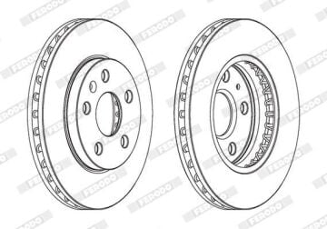 Opel Insignia A Ön Fren Diski 1.6 CDTI 136 Beygir 2008-2016 FERODO