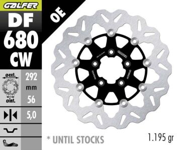 Harley Davidson Street 750 Xg750 Ön Fren Diski 292 mm 2015 2020 Arası GALFER DALGALI HAREKETLİ ALÜMİNYUM DİSK