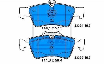 Mercedes E Serisi W211 Kasa E320 CDI 224 Beygir Arka Fren Balatası AMG Spor Paket 2002-2009 ATE ORIGINAL