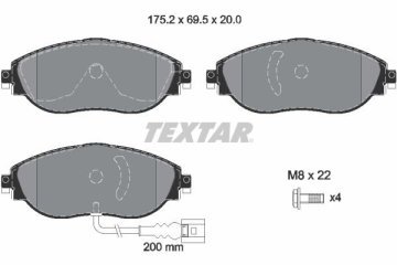Audi A3 S3 Ön Fren Balatası 2.0 TFSI 2013-2020 TEXTAR