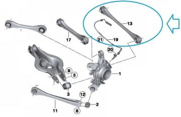 BMW 4 Serisi F32 Kasa Arka Üst Uzun Salıncak Denge Kolu 2014-2020 YAN SANAYİ