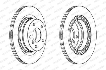 BMW 3 Serisi F30 Kasa 318d Arka Fren Diski 300 mm 2012-2015 FERODO