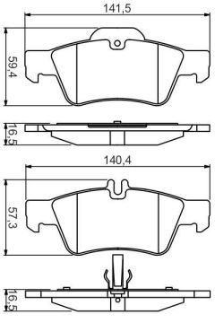 Mercedes CL Serisi 216 Kasa CL500 Arka Fren Balatası 2006-2013 BOSCH