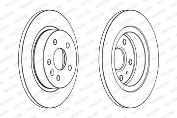 Opel Astra J Arka Fren Diski 1.6 16V Benzinli 268 mm Çap 2010-2015 FERODO