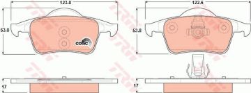 Volvo S60 Arka Fren Balatası 2.4 D5 2001-2010 TRW