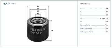 Kia Ceed Yağ Filtresi 1.5 T-GDI 160 Beygir 2018 Sonrası FILTRON