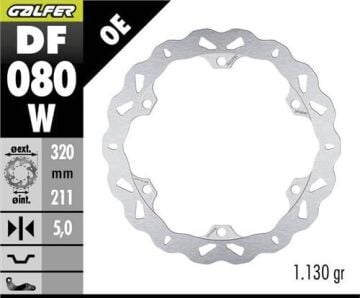 Honda CBR 500 R Ön Fren Diski 320 mm 2013-2021 GALFER DALGALI SABİT DİSK