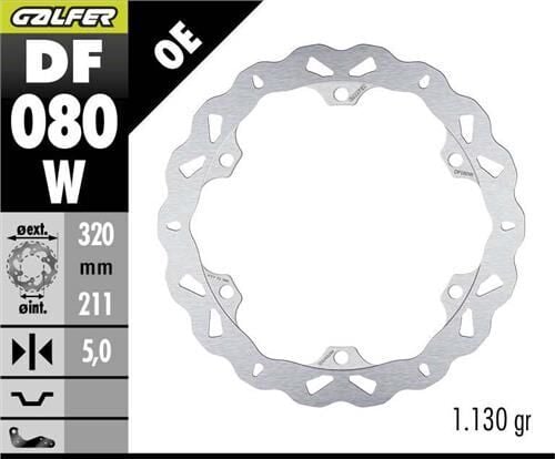Honda CBR 650 F Ön Fren Diski 320 mm 2014-2018 GALFER DALGALI SABİT DİSK
