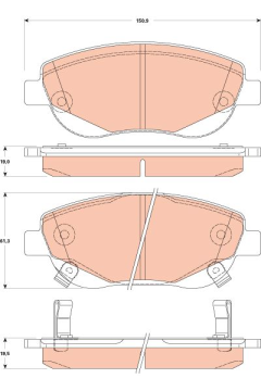 Toyota Verso Ön Fren Balatası 2.2 D4D 2010-2018 TRW