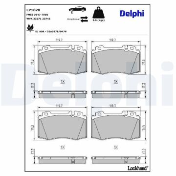 Mercedes E Serisi W211 Kasa E320 CDI 224 Beygir Ön Fren Balatası AMG Spor Paket 2002-2009 DELPHI