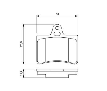 Citroen C5 Arka Fren Balatası 2005-2008 BOSCH