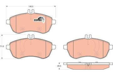 Mercedes E Serisi W212 Kasa E180 Ön Fren Balatası Standart Paket İçin 2009-2015 TRW