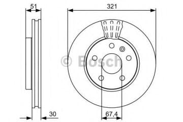 Opel Insignia A Ön Fren Diski 2.0 CDTI 130 Beygir 2008-2016 BOSCH