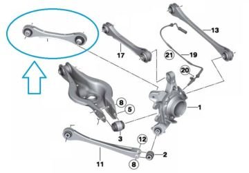 BMW 4 Serisi F32 Kasa Sol Arka Salıncak Denge Kolu 2014-2020 YAN SANAYİ
