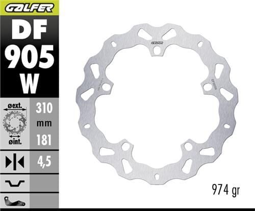 BMW R 12 NINE T Ön Fren Diski 310 mm 2023 Sonrası GALFER DALGALI SABİT DİSK
