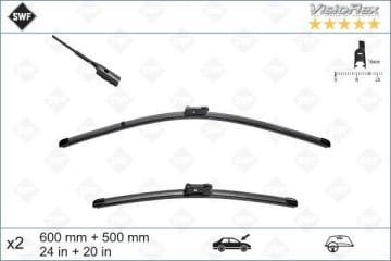 Audi A4 B9 Kasa Ön Silecek Seti Sol Sağ Takım 2015 Sonrası SWF