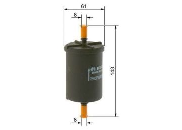 Citroen C2 Benzin Filtresi 1.6 16V VTR 110 Beygir 2004-2009 BOSCH