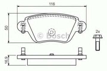 Jaguar X-Type Arka Fren Balatası 2.5 V6 196 Beygir 2001-2004 BOSCH