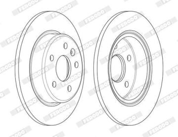 Opel Astra K Arka Fren Diski 1.4 100 Beygir 264 mm Çap 2016-2022 FERODO