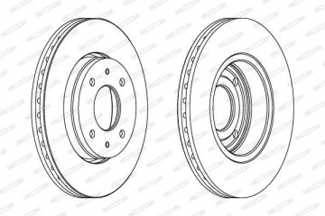 Volvo S40 / V40 Ön Fren Diski 281 mm Çap 1998-2003 FERODO