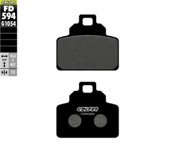 Vespa GTS 310 Super Sport Arka Fren Balatası 2023 ve Sonrası GALFER YARI METAL