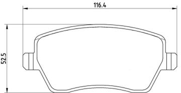 Suzuki Splash Ön Fren Balatası 2008-2013 BREMBO