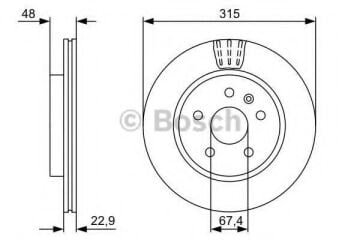 Opel Insignia A Arka Fren Diski 2.0 Turbo 220 Beygir 2008-2016 BOSCH