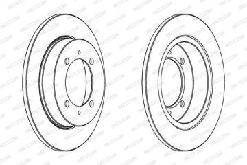 Volvo S40 / V40 Arka Fren Diski 260 mm Çap 1995-1997 FERODO